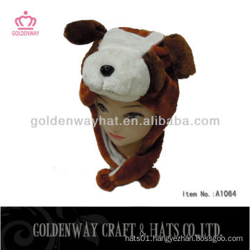 Cool dog plush winter animal hat for men